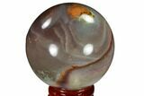 Polished Polychrome Jasper Sphere - Madagascar #118122-1
